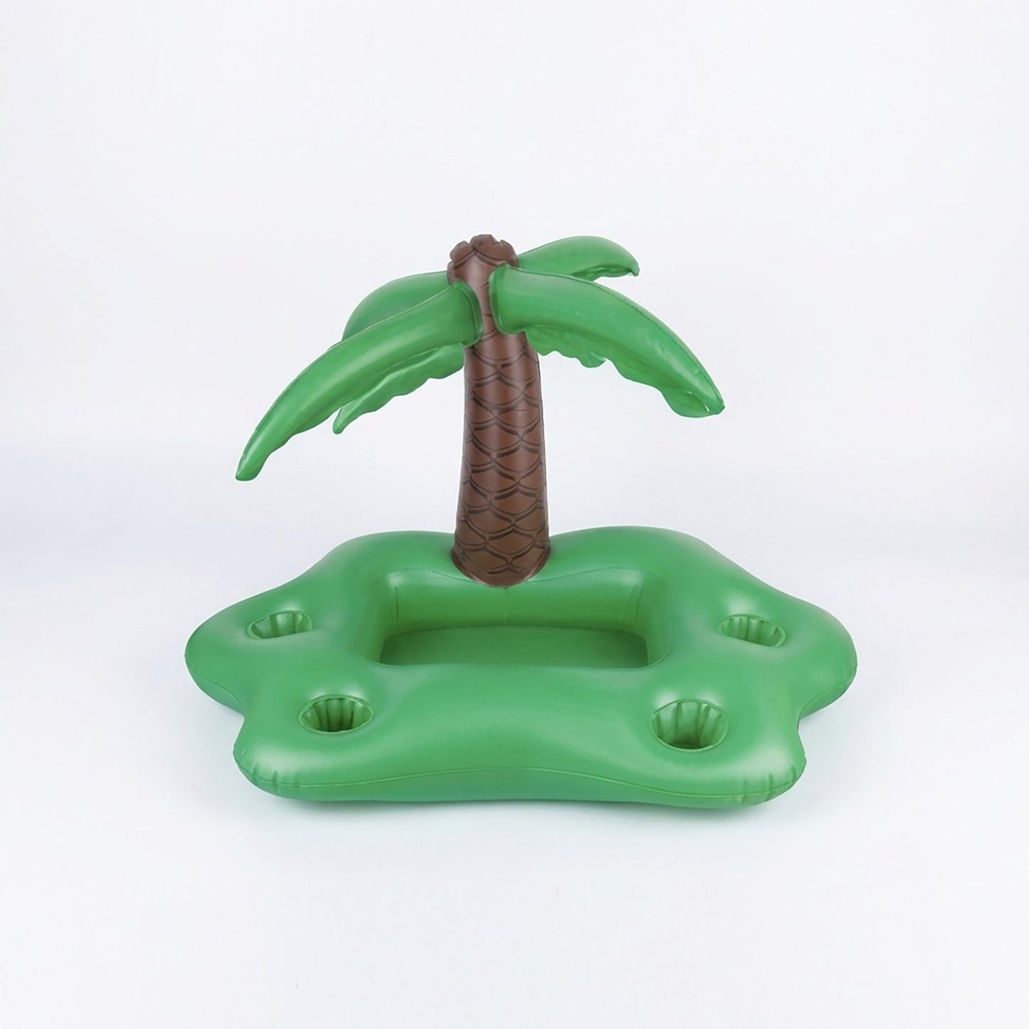 Inflatable Pool Drink Holder Floating Cooler with Cup Holders Ice Bucket Beverage Organizer for Pool