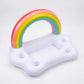 Inflatable Pool Drink Holder Floating Cooler with Cup Holders Ice Bucket Beverage Organizer for Pool