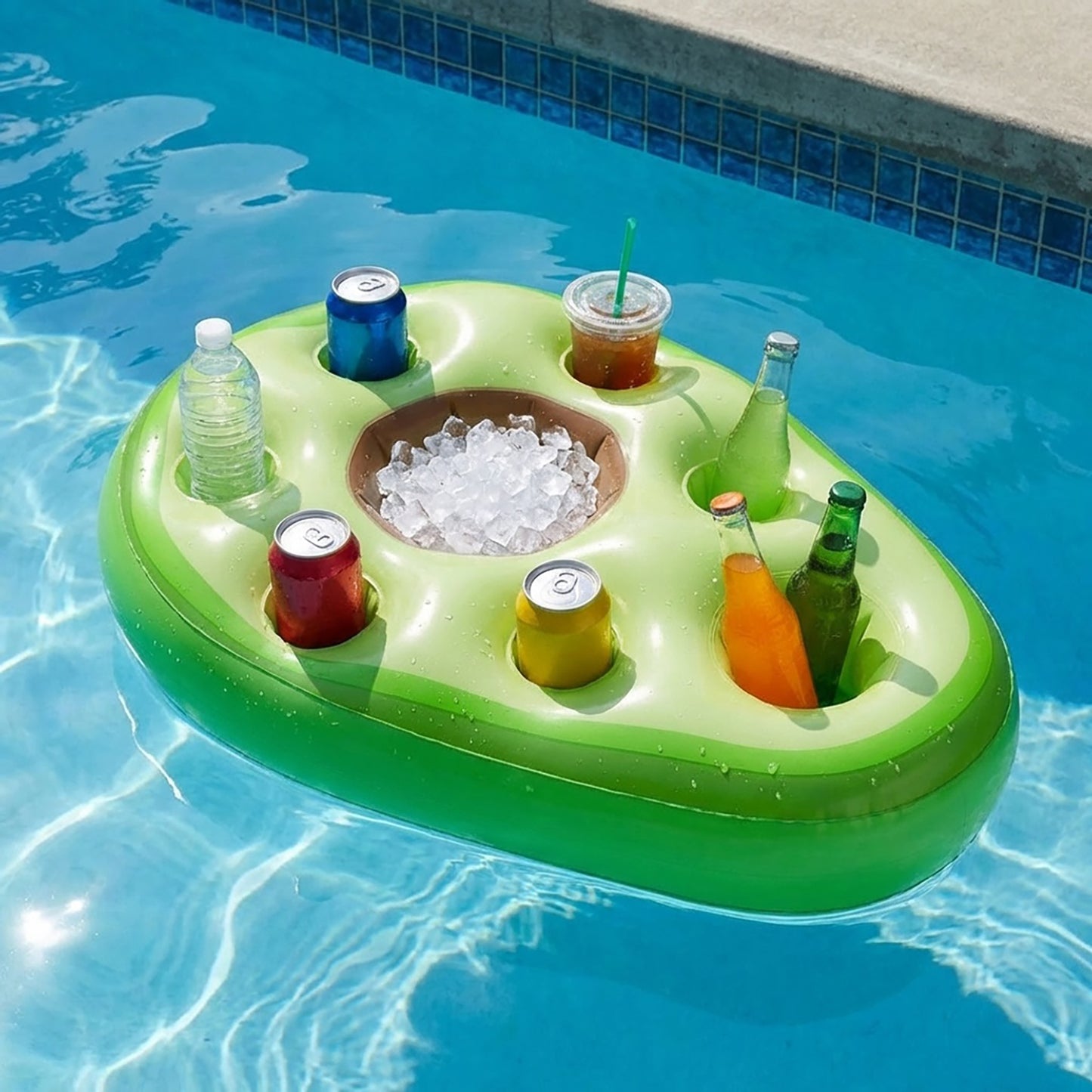 Inflatable Pool Floating Drink Cooler Party Beverage Holder for Pool Beach Lake