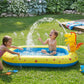 Inflatable Splash Pool with Dinosaur Water Sprayer Backyard Spray Play Pool Outdoor Water Play