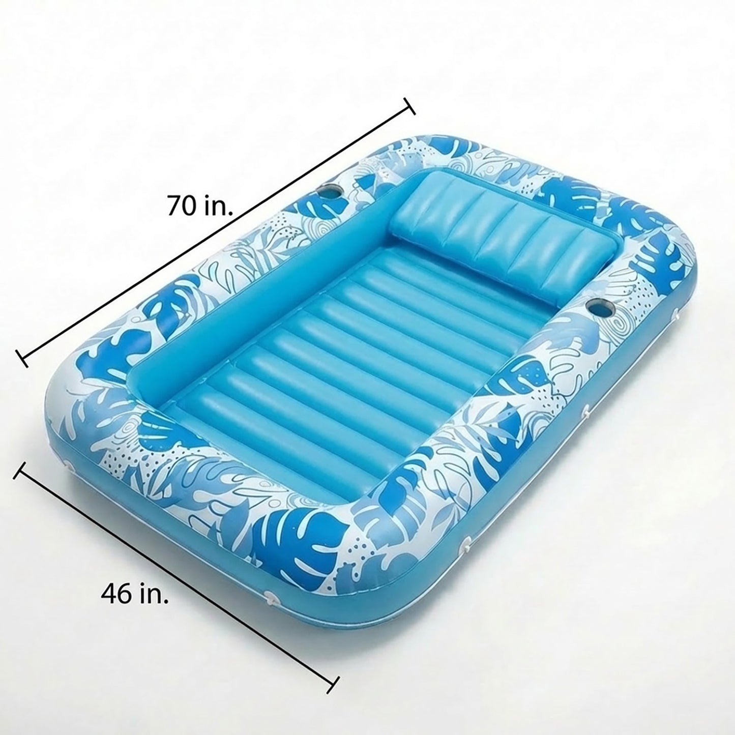 Inflatable Pool Float Lounger Water Lounge Mat for Pool Backyard Lawn and Summer Relaxation