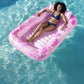 Inflatable Pool Float Lounger Water Lounge Mat for Pool Backyard Lawn and Summer Relaxation