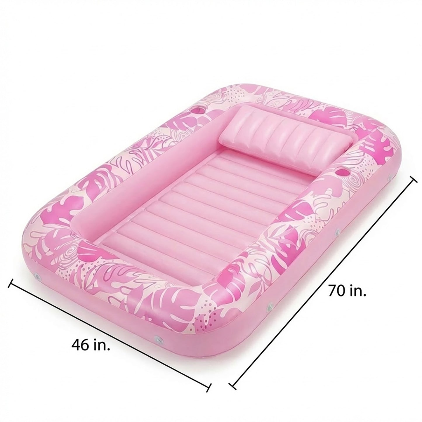 Inflatable Pool Float Lounger Water Lounge Mat for Pool Backyard Lawn and Summer Relaxation