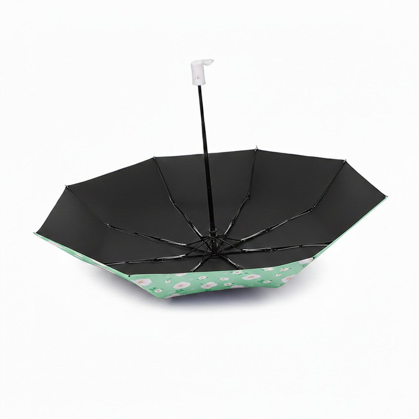 Floral Print Automatic Open Umbrella with Compact Foldable Design