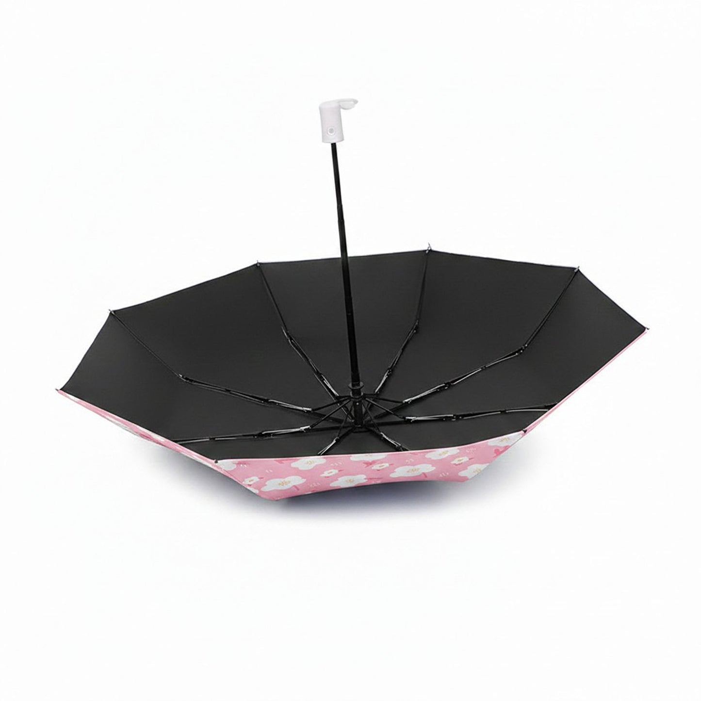 Floral Print Automatic Open Umbrella with Compact Foldable Design