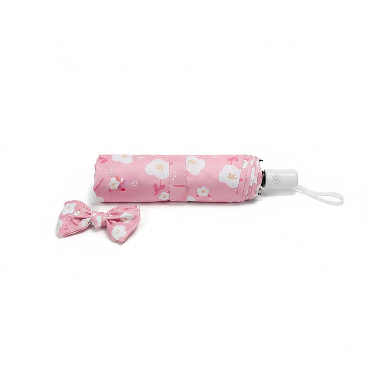 Floral Print Automatic Open Umbrella with Compact Foldable Design