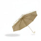 Floral Print Compact Umbrella with Curved Gold Handle