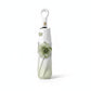 Gradient-Colored Umbrella with Floral Accent and Curved Handle