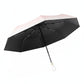 Gradient-Colored Umbrella with Floral Accent and Curved Handle