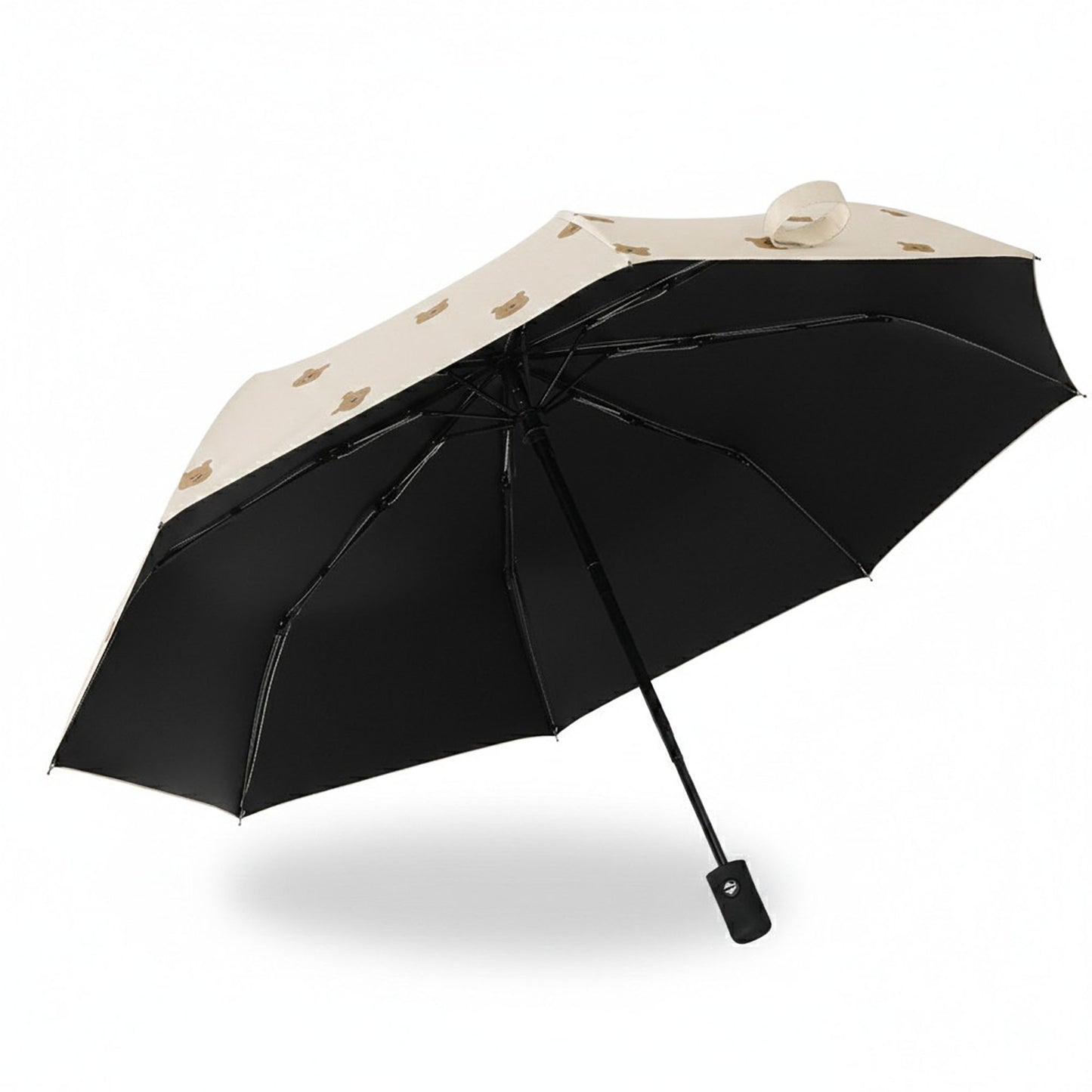 Teddy Bear Print Umbrella with Allover Mini Bear Pattern
