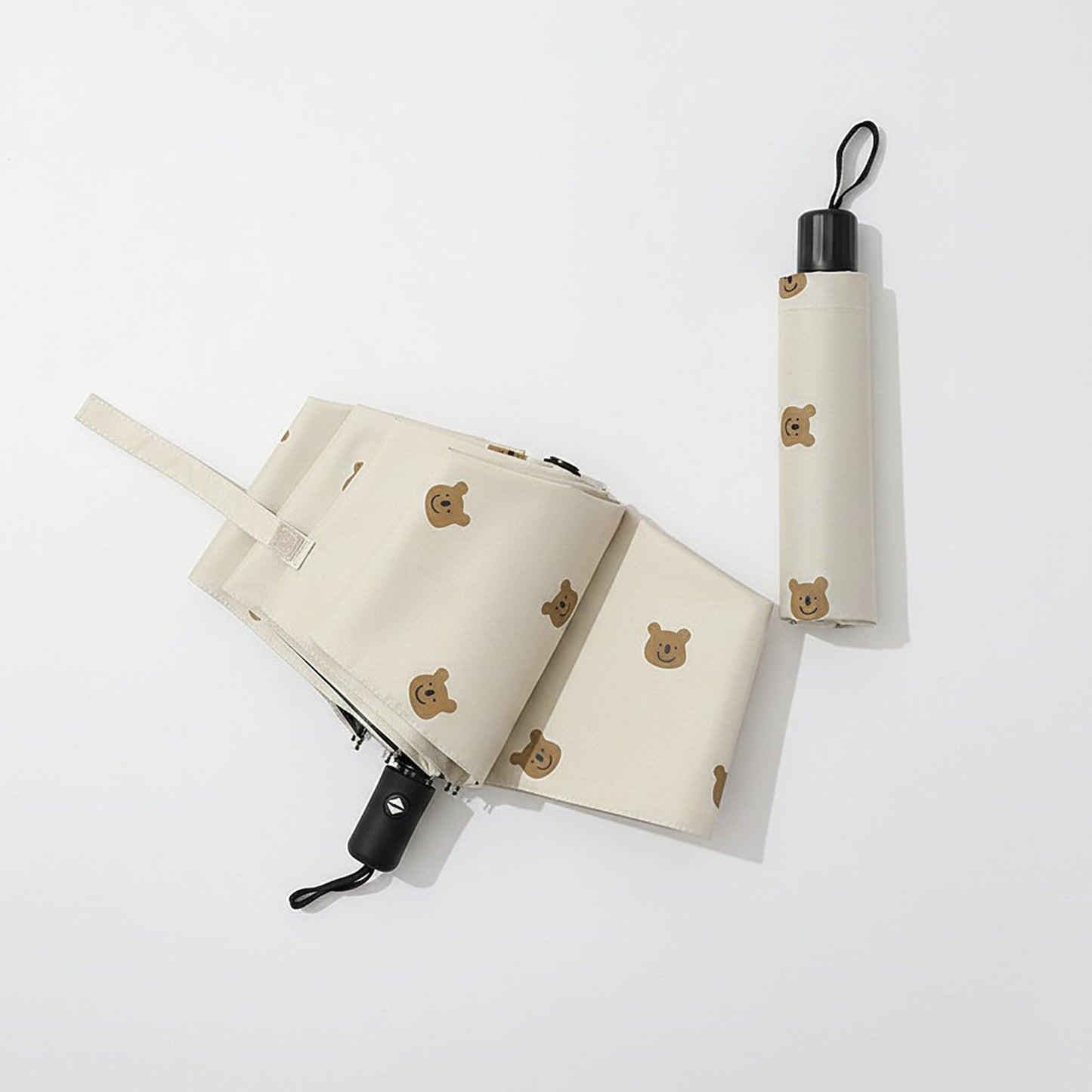 Teddy Bear Print Umbrella with Allover Mini Bear Pattern