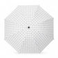 Clear Dome Umbrella with Grid Pattern Auto Open Wind Resistant Frame and Curved Handle Design