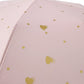 Heart Print Compact Folding Umbrella with Automatic Open Wind Resistant Frame and Wrist Strap