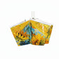 Sunflower Print Compact Folding Umbrella with Automatic Open Wind Resistant Frame