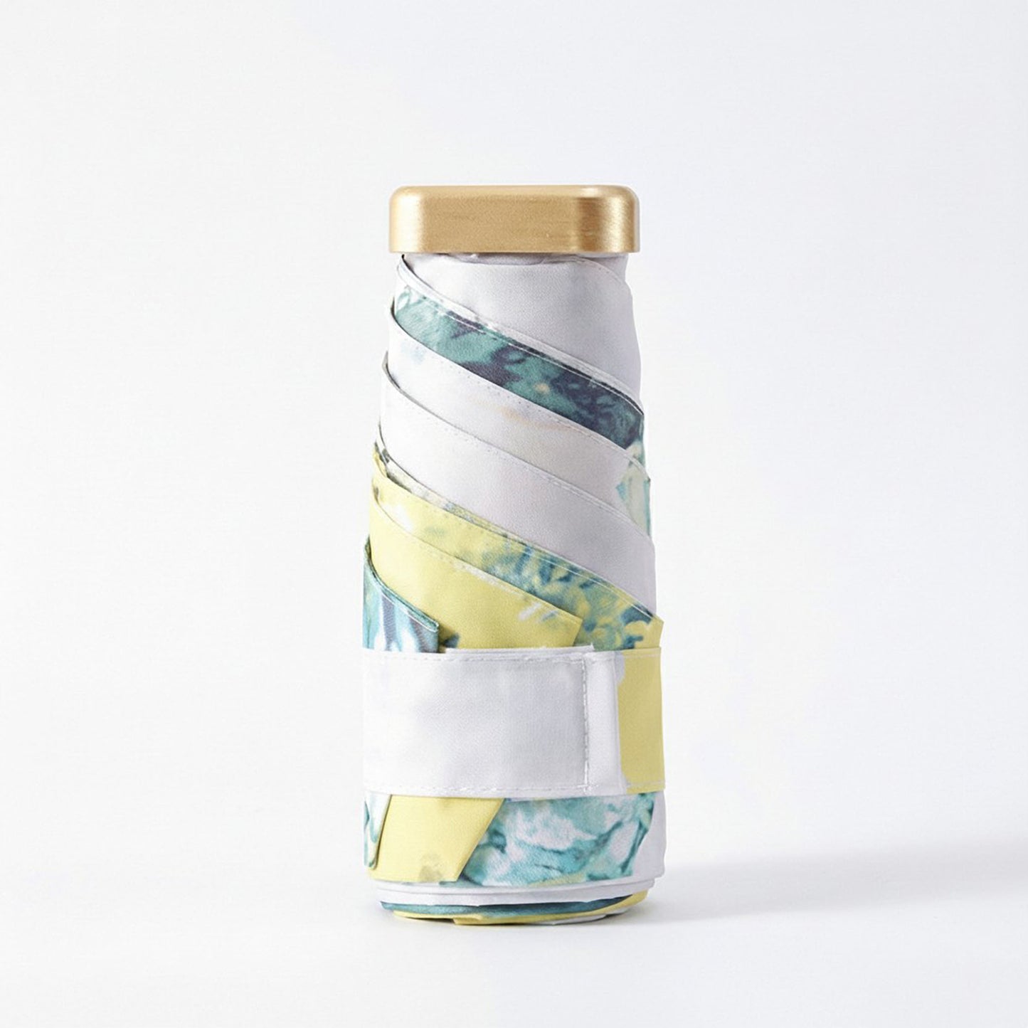 Floral Print Compact Folding Umbrella with Automatic Open and Wind Resistant Frame