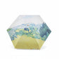 Floral Print Compact Folding Umbrella with Automatic Open and Wind Resistant Frame