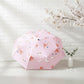 Peach Print Compact Folding Umbrella with Automatic Open and Wind Resistant Frame