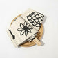 Modern Graphic Print Compact Folding Umbrella with Automatic Open and Wood Handle