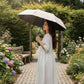 Petite Floral Print Compact Folding Umbrella with Automatic Open and Wind Resistant Frame