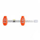 Wall Mount Measuring and Leveling Tool with Dual Position Markers and Built In Bubble Level
