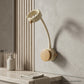 Adjustable Wall Mounted Hair Dryer Holder Flexible Arm 360 Degree Rotating Stand