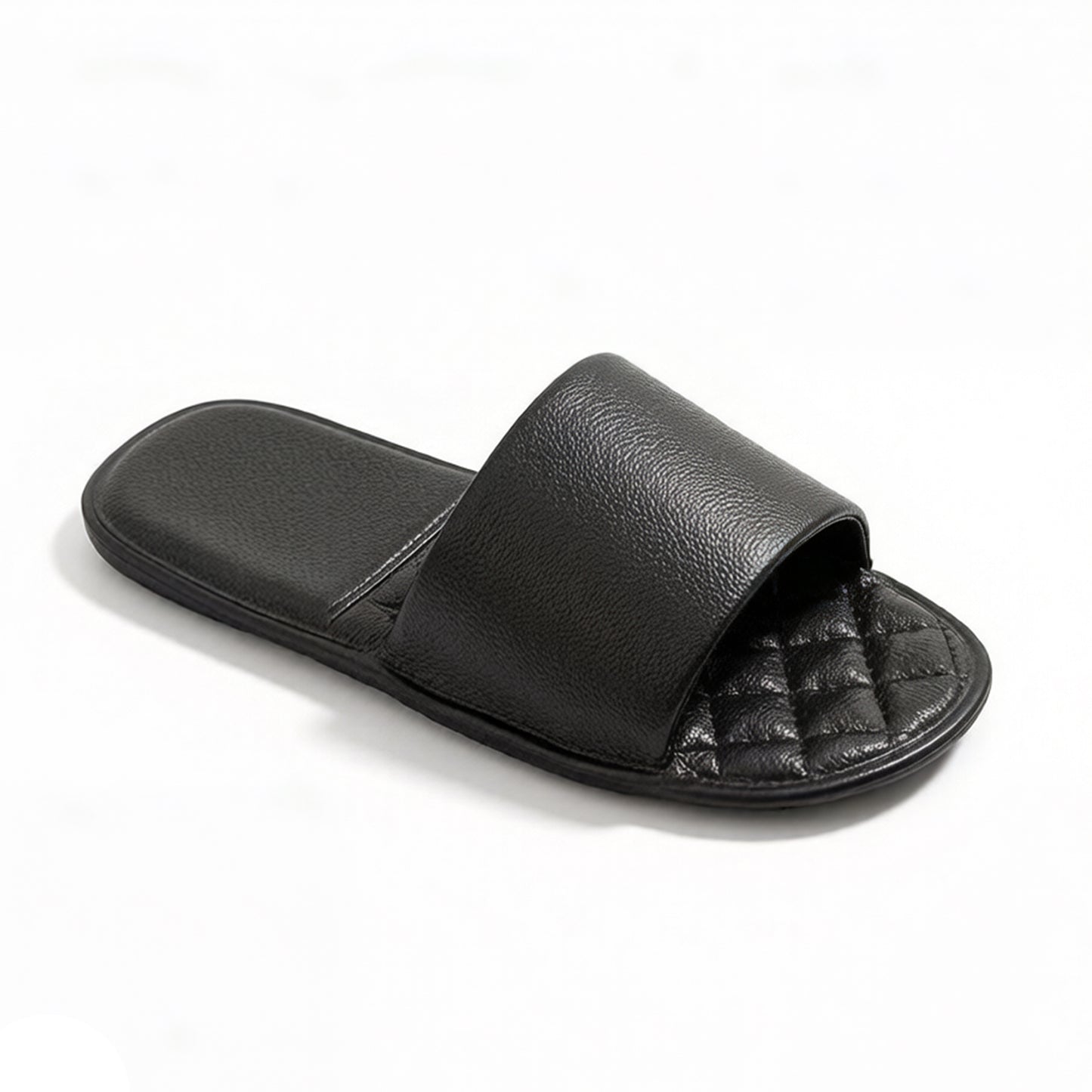 Lightweight Slide Sandals with Textured Footbed