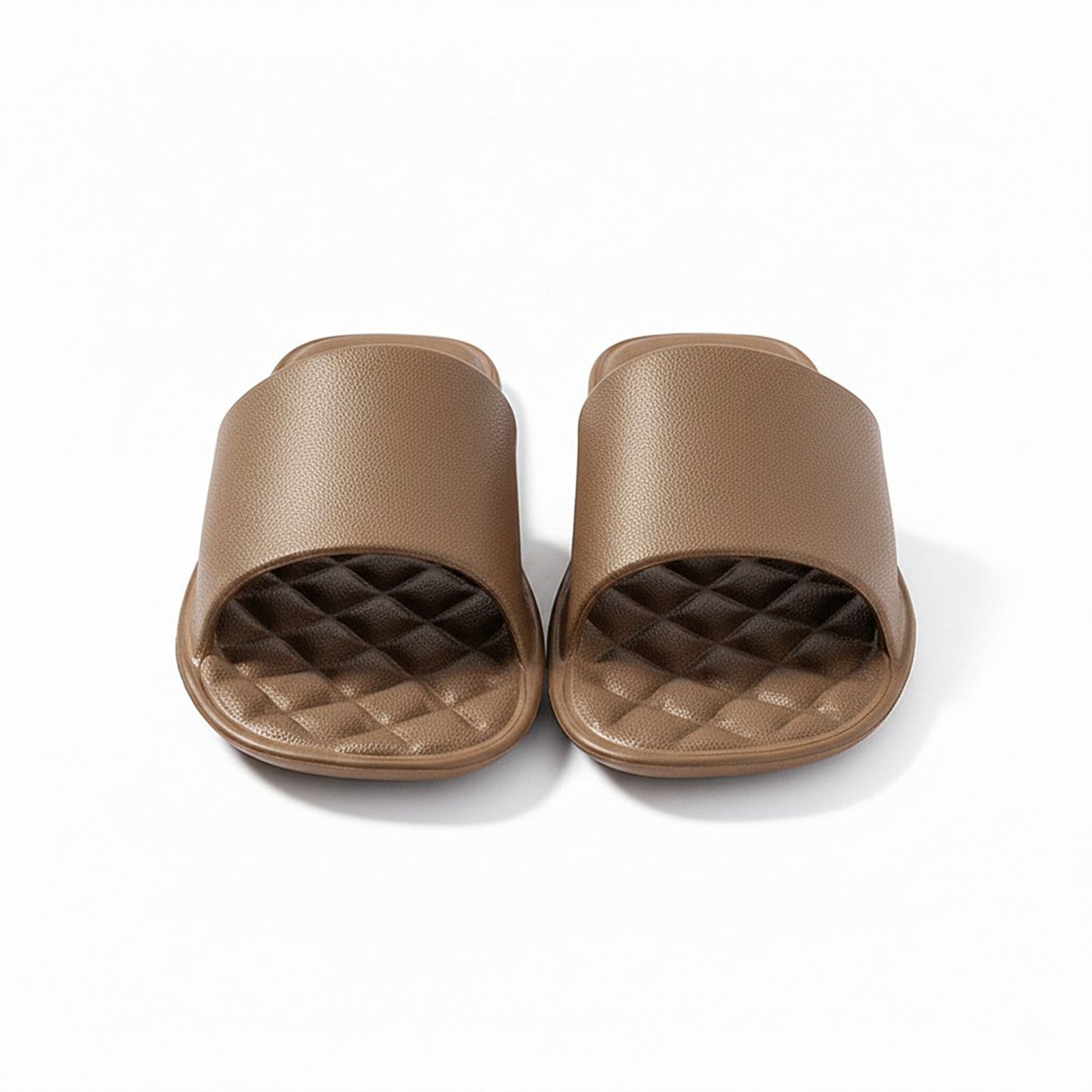 Lightweight Slide Sandals with Textured Footbed
