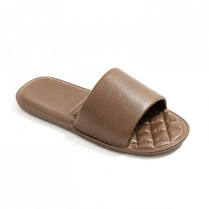 Lightweight Slide Sandals with Textured Footbed