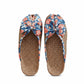 Woven Indoor Slippers with Floral Bow Detail