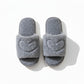 Plush Heart Detail Slide Slippers with Cushioned Sole