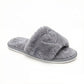 Plush Heart Detail Slide Slippers with Cushioned Sole
