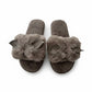 Plush Slide Slippers with 3D Animal Ear Detail