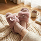 Plush Slide Slippers with 3D Animal Ear Detail
