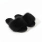 Plush Faux Fur Slide Slippers with Fluffy Strap