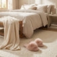 Plush Faux Fur Slide Slippers with Fluffy Strap