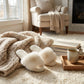 Plush Faux Fur Slide Slippers with Fluffy Strap