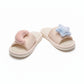 Indoor Slide Slippers with Star and Moon Detail