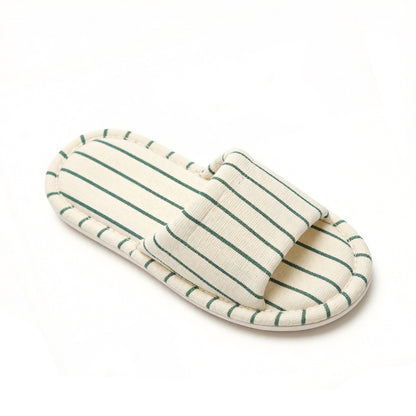 Indoor Slide Slippers with Stripe Pattern