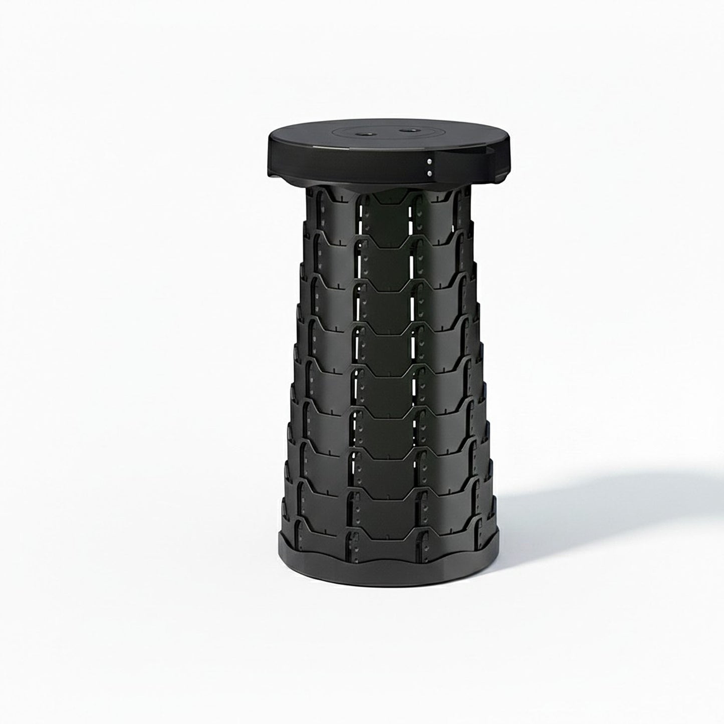 Collapsible Folding Stool with Adjustable Height Portable Retractable Design and Carry Handle