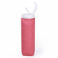 Collapsible Silicone Water Bottle with Straw Leak Resistant Folding Design and Compact Travel Size