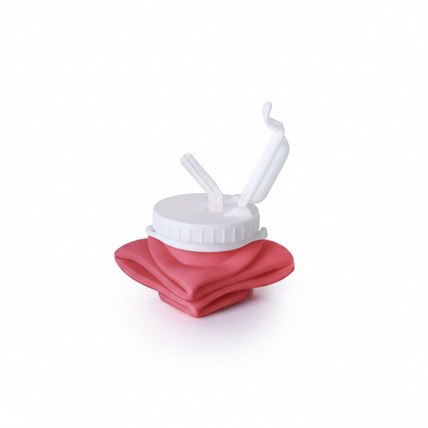 Collapsible Silicone Water Bottle with Straw Leak Resistant Folding Design and Compact Travel Size