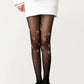 Sheer Floral Rhinestone Tights, Stretch Fit Lightweight Sparkle Flower Pantyhose Stockings