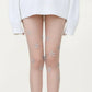 Sheer Floral Rhinestone Tights, Stretch Fit Lightweight Sparkle Flower Pantyhose Stockings