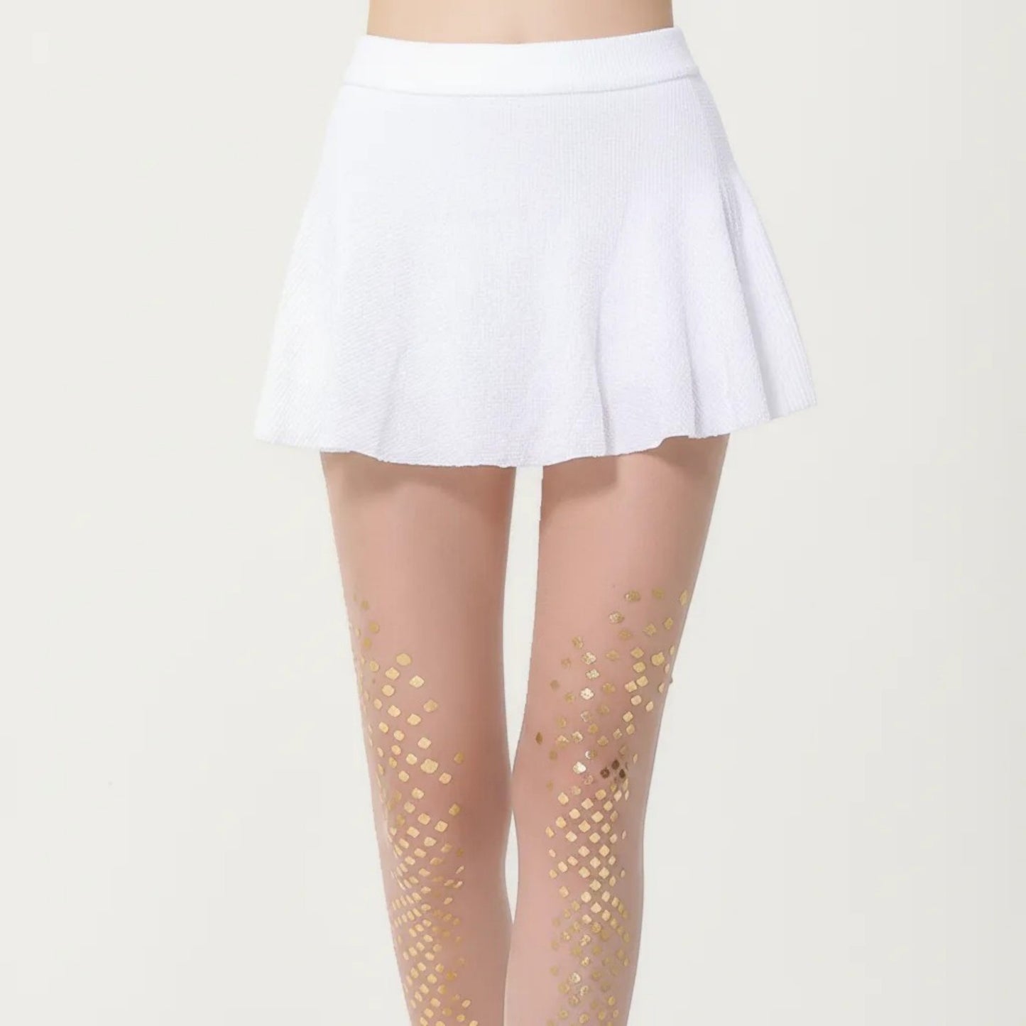 Sheer Sequin Dot Tights with Stretch Fit, Lightweight Sparkle Pantyhose Stockings