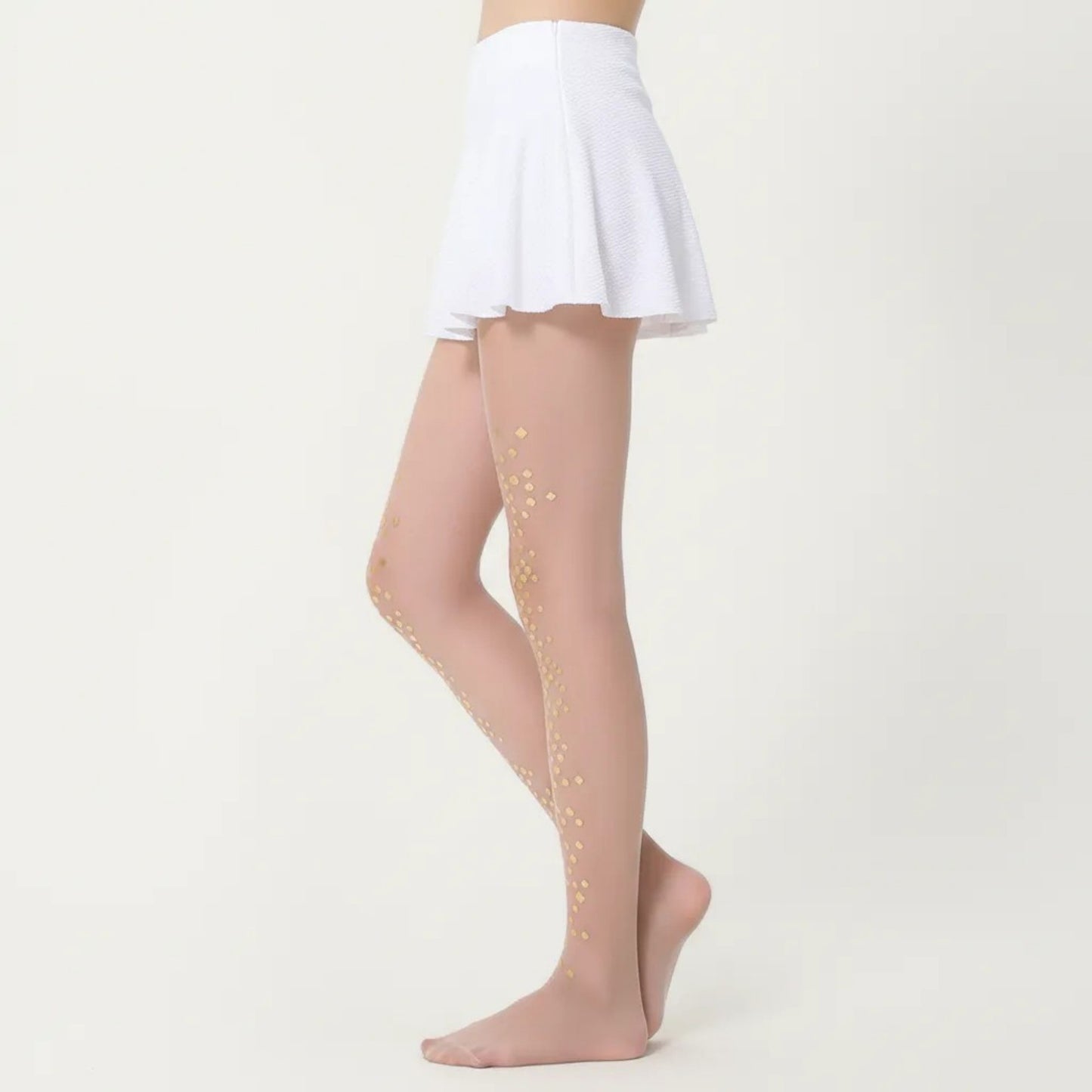 Sheer Sequin Dot Tights with Stretch Fit, Lightweight Sparkle Pantyhose Stockings