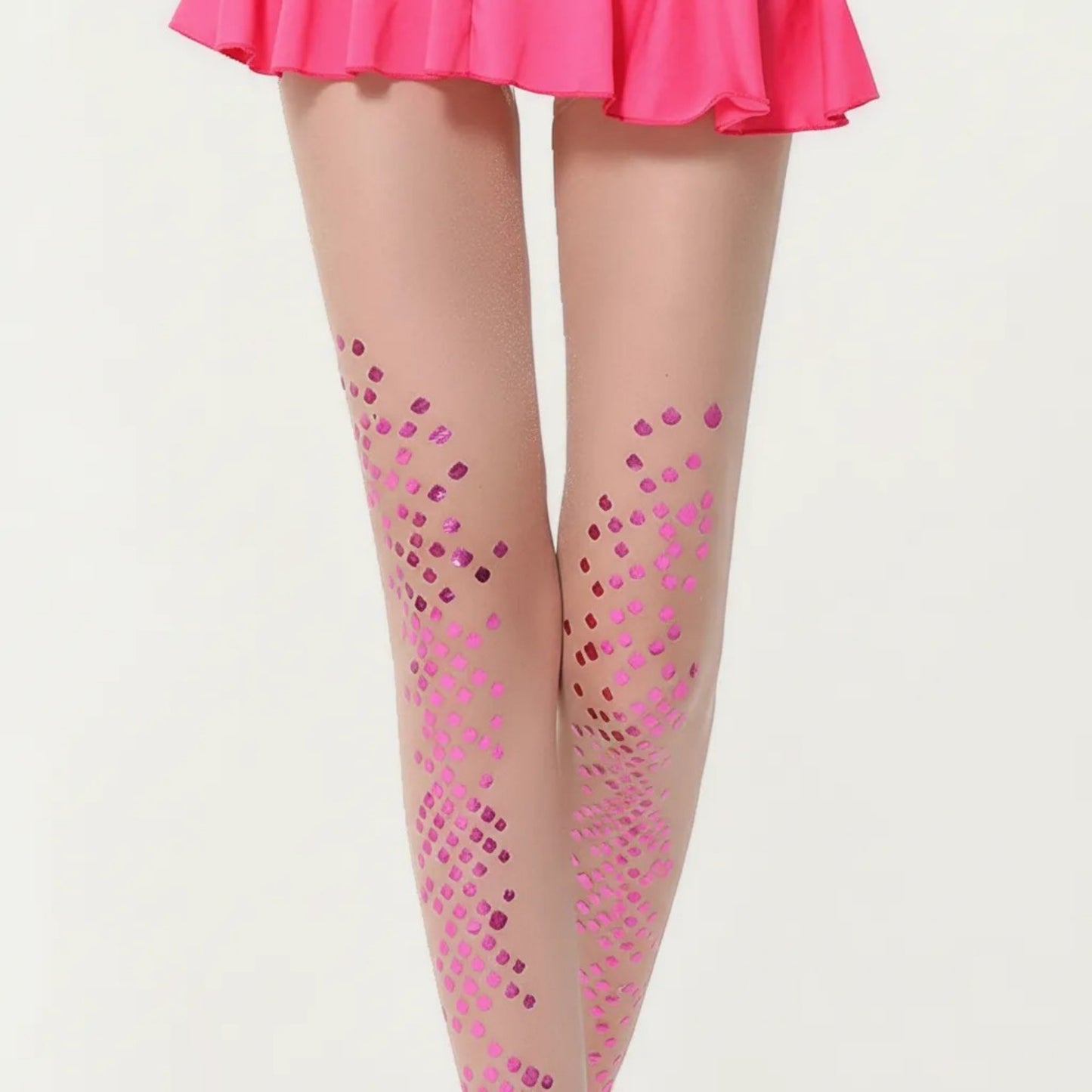 Sheer Sequin Dot Tights with Stretch Fit, Lightweight Sparkle Pantyhose Stockings