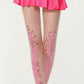 Sheer Sequin Dot Tights with Stretch Fit, Lightweight Sparkle Pantyhose Stockings