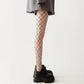 Rhinestone Fishnet Tights with Stretch Fit, Diamond Pattern Sheer Stockings