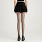 Sheer Heart Knee Patch Tights with Stretch Fit, Lightweight Pantyhose Stockings