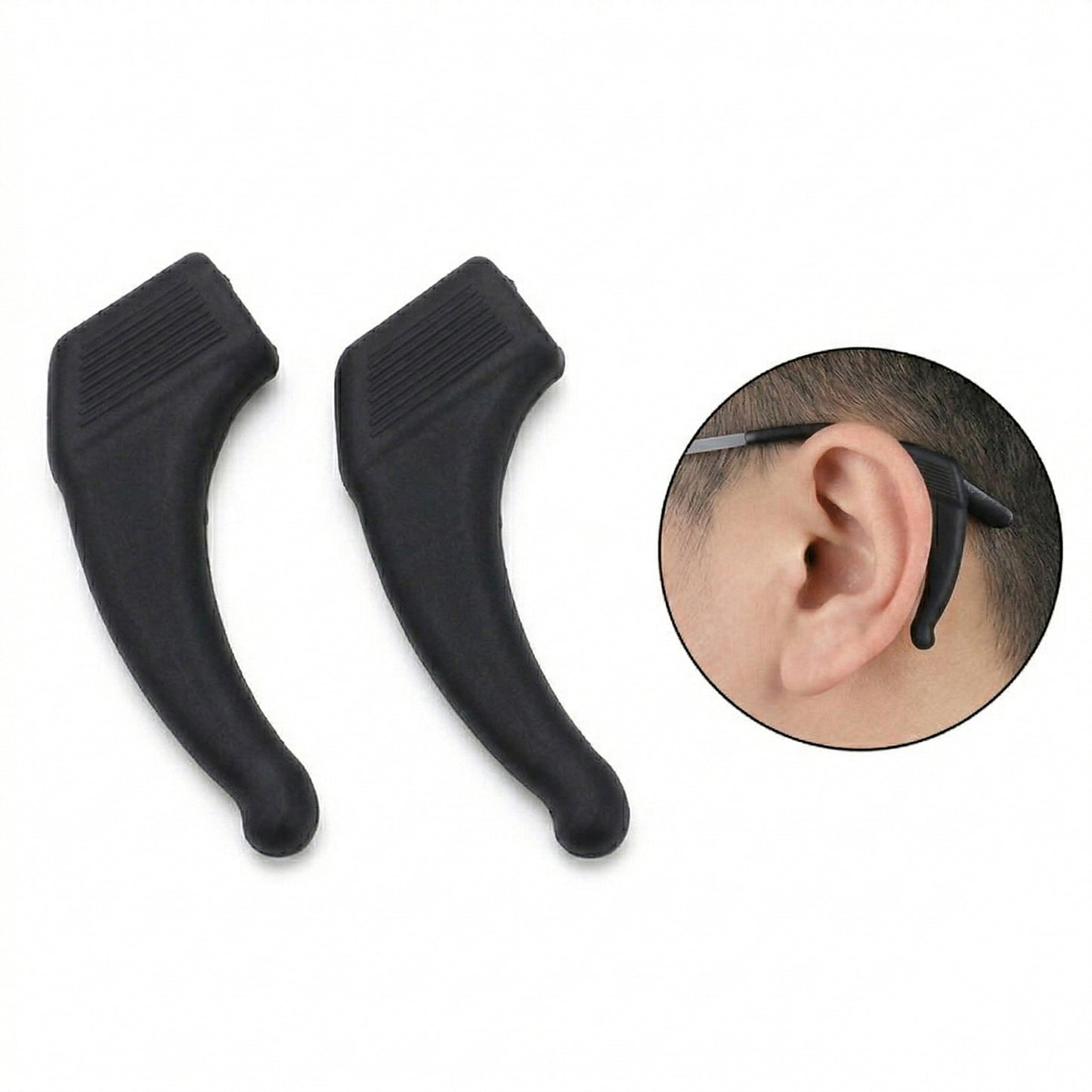 10Pairs Eyeglass Ear Grip Hooks Silicone Anti Slip Glasses Retainers Soft Comfort Fit Eyewear Holder
